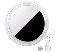 Bnlei Traceur d'objets Air Tracker Tag Compatible Apple Localiser | Find My pour Clés, Portefeuille, Bagages, Voiture, Animaux de Compagnie Chiens et Chats- iOS Uniquement (Blanc Laiteux, 1-Pack)
