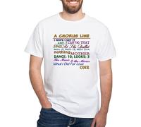 BNMKHCXSDRT A Chorus Line The Songs T Shirt Men's 100% Cotton, Classic Graphic White T-Shirt Hemden(3X-Large)