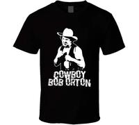 BNMKHCXSDRT Cowboy Bob Orton Retro Legends of Wrestling T Shirt Hemden(X-Large)
