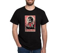 BNMKHCXSDRT Follow Chairman Meow! Cat Dark T Shirt Men's 100% Cotton, Classic Graphic Dark T-Shirt Hemden(3X-Large)