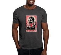 BNMKHCXSDRT Follow Chairman Meow! Cat Dark T Shirt Men's 100% Cotton, Classic Graphic Dark T-Shirt Hemden(Large)