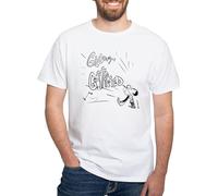 BNMKHCXSDRT Gilbert Gottfried White T Shirt Men's 100% Cotton, Classic Graphic White T-Shirt Hemden(Medium)