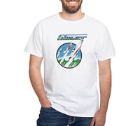 BNMKHCXSDRT GLASAIR (Trio) White T Shirt Men's 100% Cotton, Classic Graphic White T-Shirt Hemden(Medium)