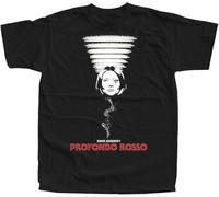 BNMKHCXSDRT WODI Profondo Rosso V1 Dario Argento Horror Movie Poster 1975 Tshirt Manches Courtes(Large)