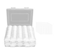 Bnnlqpsttg 240 Capsules pour Pièces de Monnaie de 30 mm pour Collectionneurs, avec Joint en Mousse, 5 Tailles (17/20/25/27/30 mm)