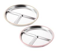 Bnnlqpsttg Assiette pour en Acier Inoxydable - Assiettes et pour en Acier Inoxydable - Lave-Vaisselle Sûr