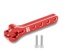 Bnnlqpsttg Bras de Direction en Métal 25t pour Servomoteur 1/10 RC Crawler pour Axial Scx10 Trx4-6 Pièces Rouge