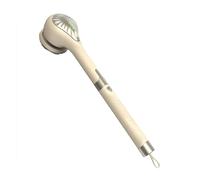 Bnnlqpsttg Brosse de Bain Automatique Électrique Brosse pour le Corps Brosse Rotative Rechargeable par USB Poignée Prolongée Imperméable pour les Types de Peau Jaune