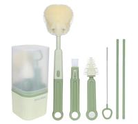 Bnnlqpsttg Brosse en Silicone pour Enfant Incluant une Brosse pour Biberon, une Brosse pour Tétine. Pratique et Adaptée Aux Déplacements.