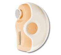 Bnnlqpsttg Coupe-Ongles Automatique Électrique 2 en 1, Coupe-Ongles Électrique, Coupe-Ongles avec Rangement pour Copeaux D'Ongles, Jaune