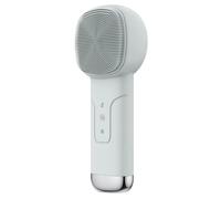 Bnnlqpsttg Dispositif de Nettoyage Du Brosse de Nettoyage Du Lumière Rouge et Bleue Vibration Compression Chaude et Froide Massage Électrique Exfoliation Vibrante Gris Clair