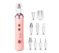 Bnnlqpsttg Ensemble de à Ongles Électrique Ensemble D'Outils de Manucure Électriques Multi-Fonctions Outil de Manucure Silencieux Sans pour Ongles Épais Rose