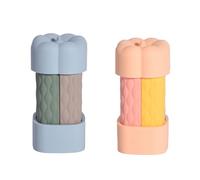 Bnnlqpsttg Ensemble de Bouteilles de Voyage en Silicone Anti-Fuites, Contenants Compressibles pour Produits de Toilette, Shampoing, Essentiels de Voyage