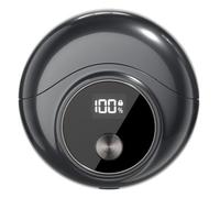Bnnlqpsttg Mini Rasoir Électrique à Moteur Haute Vitesse, Étanche, Rechargeable par USB, Rasoir Rotatif Portable de Voyage, Noir
