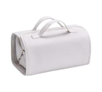 Bnnlqpsttg Trousse de Toilette de Voyage avec Compartiments Détachables, Organisateur de Maquillage Suspendu, Trousse de Maquillage Enroulable en Cuir PU pour Voyage