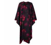 BNNP Capes de Coupe Cap de Coiffure avec Fermeture de Coupe de Cheveux Salon Rose Flower Print Tabard Professionnel Salon Barber Barber for Adulte (Color : A)
