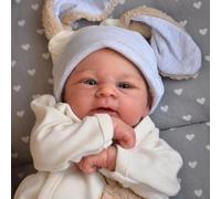 BNNPUU Poupée Reborn pour garçon - 48,3 cm faite à la main qui ressemble à un vrai bébé en tissu doux