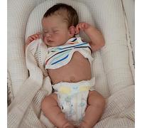 BNNPUU Poupées Reborn Réaliste Fille 20 Pouces Sensation De BéBé Réel Poupee Reborn BéBé Lavable Réaliste Dormant Nouveau-Né Corps Complet en Vinyle Anatomiquement Correct