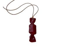 Bnojjellol Long collier avec pendentif en résine en forme de bonbon pour un usage quotidien confortable et une amélioration de la mode, Moyen, Comme décrit, Comme décrit.