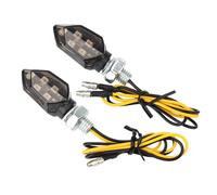 BNOYONERAS 2 Pièces Mini Clignotant LED Adapté Aux Motos 12V Clignotants Lumières Approuvé E pour Moto Indicateurs de Moto LED Mini Indicateurs pour Scooter, Quad, Cruiser, Tout-Terrain
