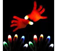 BNOYONERAS Lumières de Pouce Magiques Lampes LED pour Doigt Fake Finger Clignotantes Lumières de Pouce Glow Finger Lights Outil Prank Toy pour Spectacles de Magie Fêtes, 10 Pièces
