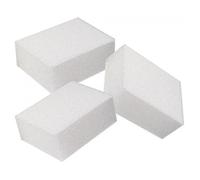 BNP Lot de 60 mini blocs polissoirs double face grain 80/100 pour manucure, pédicure, salon de manucure, nail art, bricolage à domicile (3,8 cm (L) x 2,5 cm (l) x 1,2 cm (H)) (blanc)
