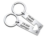 BNQL League of Legends Ensemble porte-clés de soutien et de transport, L, Acier inoxydable