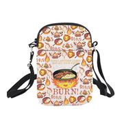 BNQL Sac à bandoulière japonais - Cadeau pour les amateurs d'anime - Cadeau inspiré du film de dessin animé « May All Your Bacon Burn »