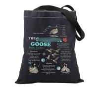 BNQL Sac fourre-tout de biologie d'oie, cadeau d'anatomie des oiseaux, cadeau de biologiste de la faune, cadeau unique pour ornithologue, cadeau pour ornithologue, sac fourre-tout