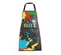 BNQL Tablier d'artiste de peinture avec poches - Cadeau pour les amateurs d'art - Cadeau pour enseignant d'art - Tablier de peintre, Tablier Love Art, L