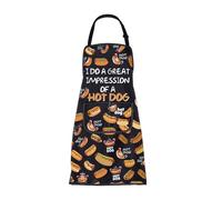 BNQL Tablier de Hot Dog avec poches - Cadeau pour les amateurs de hot-dog Mrs Doubtfire I Do a Great Impression Of a Hot Dog, Tablier à bière écrevisse-b, L