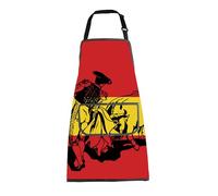 BNQL Tablier de taureau espagnol avec poches, cadeau Matador pour les amateurs d'Espagne, cadeau pour les amateurs de culture espagnole, cadeau pour torero, tablier drapeau espagnol, Tablier à bière