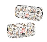 BNQL Trousse à crayons avec fermeture éclair inspirée du film « The Dog Mon Life is Ruff Dogs Lover »