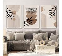 BNREDA Ensemble de posters bohèmes, lignes abstraites, tableaux muraux sur toile, tableaux muraux modernes à lignes géométriques, décoration pour salon, chambre à coucher, sans cadre (B, 20 x 30 cm x