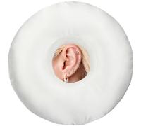 BNRendles Oreiller de piercing d'oreille en satin pour les personnes dormant sur le côté, coussin de piercing soyeux avec trou d'oreille pour soulager les douleurs à la tête et aux oreilles, coussin