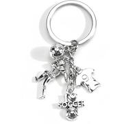 BNREOZA 1 Pièce Porte-clés créatif Football Series, Pendentif Football Sport, Kicker, League, Men's Kids Football Gifts