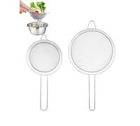 BNREOZA 2 pièces de tamis de cuisine,tamis de haute qualité en acier inoxydable 304, tamis à mailles fines en acier inoxydable 304, tamis de cuisson domestique,cuisine,farine,séparation des protéines