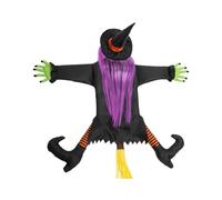BNREOZA Crash Witch on the Tree, Halloween Witch Decoration for Outdoor Garden Logs or Pillar Door Decorations Crash Witch Props (approx. 100cm de haut)