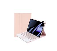 ZURSANA BNS étui clavier Bluetooth pour Huawei OPPO Pad 11, couverture tactile amovible, coque mince en cuir TPU avec Stand-Rose