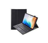 ZURSANA BNS1 étui clavier Bluetooth pour Oppo Pad Neo, couverture Touchpad amovible, coque mince en cuir TPU avec Stand-Noir