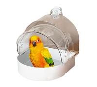 bnsggl Baignoire à oiseaux spacieuse pour cage à oiseaux, plateau amovible pour une meilleure interaction