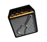 bnsggl Boîte de médiators légère unique en forme de haut-parleur pour médiators de guitare, accessoires pour instruments de musique, Multicolore