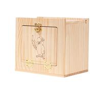 bnsggl Cage à oiseaux en bois pour perroquets - Nichoir de fenêtre - Cachettes pour cage à oiseaux de petite taille