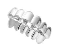 bnsggl Grillzs Hip Hop Grillzs faciles à utiliser et amovibles élégants en cuivre, accessoires de dents unisexes pour les spectacles de rue