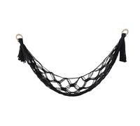 bnsggl Hamac d'angle en corde de coton tissé à la main pour jouets en peluche, filet à suspendre, support de présentation pour jouets en peluche