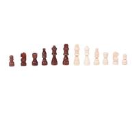 bnsggl Lot de 32 figurines d'échecs internationales en bois de 6,3 cm