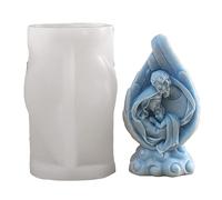 bnsggl Moule à bougie en silicone - Figurine de crèche de Noël - Moule en plâtre époxy pour travaux manuels - Décoration d'intérieur