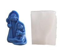 bnsggl Moule à bougie en silicone - Figurine de crèche de Noël - Moule en plâtre époxy pour travaux manuels - Décoration d'intérieur