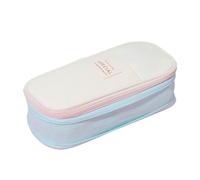 bnsggl Trousse à crayons de grande capacité avec fermeture éclair - Grande capacité - Cadeau d'anniversaire pour enfant, Vert clair beige, Trousses à crayons