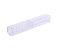 bnsggl Trousse transparente pour crayons, boîte de rangement pour papeterie, école, bureau U, multicolore, Trousses à crayons